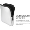 kwmobile Housse de Protection pour Liseuse - Étui de Protection 17,5 x 14,7 cm pour E-Reader en Néoprène - argenté