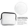 kwmobile Housse de Protection pour Liseuse - Étui de Protection 17,5 x 14,7 cm pour E-Reader en Néoprène - argenté