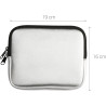 kwmobile Housse de Protection pour Liseuse - Étui de Protection 17,5 x 14,7 cm pour E-Reader en Néoprène - argenté
