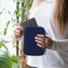 kwmobile Housse de Protection pour Liseuse - Étui de Protection 17 x 12 x 2 cm pour E-Reader en Néoprène - Bleu foncé