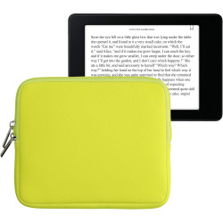 kwmobile Housse de Protection pour Liseuse - Étui de Protection 17,5 x 14,7 cm pour E-Reader en Néoprène - Jaune