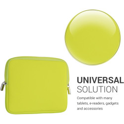 kwmobile Housse de Protection pour Liseuse - Étui de Protection 17,5 x 14,7 cm pour E-Reader en Néoprène - Jaune