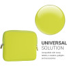 kwmobile Housse de Protection pour Liseuse - Étui de Protection 17,5 x 14,7 cm pour E-Reader en Néoprène - Jaune