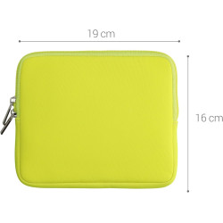 kwmobile Housse de Protection pour Liseuse - Étui de Protection 17,5 x 14,7 cm pour E-Reader en Néoprène - Jaune
