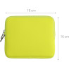 kwmobile Housse de Protection pour Liseuse - Étui de Protection 17,5 x 14,7 cm pour E-Reader en Néoprène - Jaune