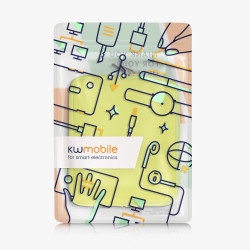 kwmobile Housse de Protection pour Liseuse - Étui de Protection 17,5 x 14,7 cm pour E-Reader en Néoprène - Jaune
