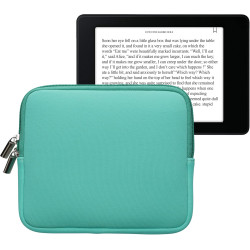 kwmobile Housse de Protection pour Liseuse - Étui de Protection 17,5 x 14,7 cm pour E-Reader en Néoprène - Menthe glaciale