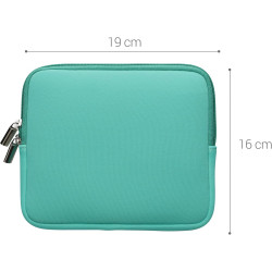 kwmobile Housse de Protection pour Liseuse - Étui de Protection 17,5 x 14,7 cm pour E-Reader en Néoprène - Menthe glaciale