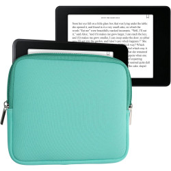 kwmobile Housse de Protection pour Liseuse - Étui de Protection 17,5 x 14,7 cm pour E-Reader en Néoprène - Menthe glaciale