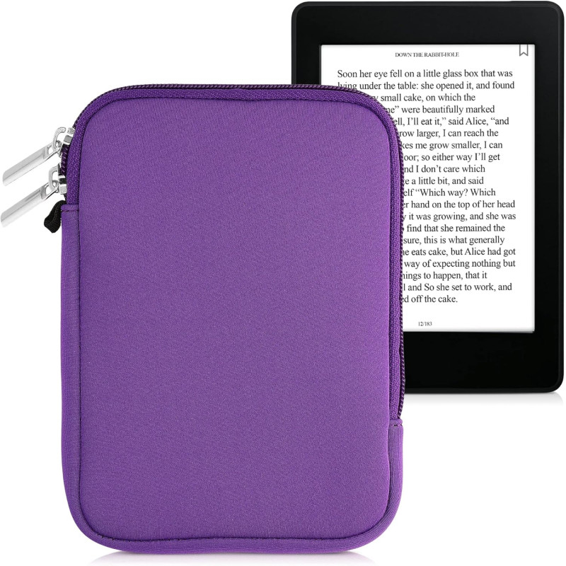 kwmobile Housse de Protection pour Liseuse - Étui de Protection 17 x 12 x 2 cm pour E-Reader en Néoprène - Violet
