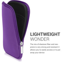 kwmobile Housse de Protection pour Liseuse - Étui de Protection 17 x 12 x 2 cm pour E-Reader en Néoprène - Violet