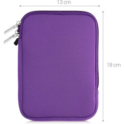 kwmobile Housse de Protection pour Liseuse - Étui de Protection 17 x 12 x 2 cm pour E-Reader en Néoprène - Violet