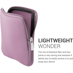 kwmobile Housse de Protection pour Liseuse - Étui de Protection 17,5 x 14,7 x 1 cm pour E-Reader en Néoprène - Lavande