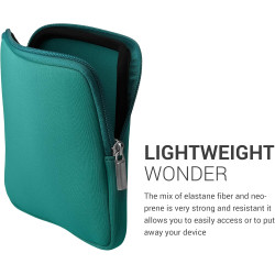 kwmobile Housse de Protection pour Liseuse - Étui de Protection 17,5 x 14,7 x 1 cm pour E-Reader en Néoprène - pétrole
