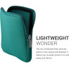 kwmobile Housse de Protection pour Liseuse - Étui de Protection 17,5 x 14,7 x 1 cm pour E-Reader en Néoprène - pétrole