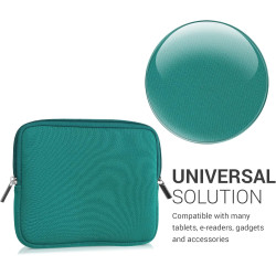 kwmobile Housse de Protection pour Liseuse - Étui de Protection 17,5 x 14,7 x 1 cm pour E-Reader en Néoprène - pétrole