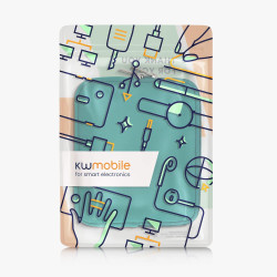 kwmobile Housse de Protection pour Liseuse - Étui de Protection 17,5 x 14,7 x 1 cm pour E-Reader en Néoprène - pétrole