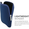 kwmobile Housse de Protection pour Liseuse - Étui de Protection 17,5 x 14,7 cm pour E-Reader en Néoprène - Bleu foncé