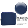 kwmobile Housse de Protection pour Liseuse - Étui de Protection 17,5 x 14,7 cm pour E-Reader en Néoprène - Bleu foncé