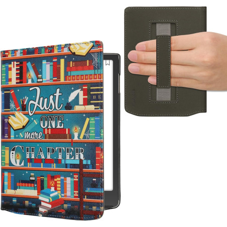 kwmobile Étui Compatible avec Pocketbook InkPad 4 / Color 3 / Color 2 Coque - Étui à Rabat magnétique Tablette eReader Similicui