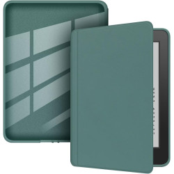 Coque de Protection Snap-on avec Veille/Réveil Auto pour Kindle 10e Génération 6" (Sortie 2019) - Fond Transparent Vert Minuit