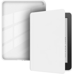 Coque de Protection Snap-on avec Veille/Réveil Auto pour Kindle 8e Génération 6" (Sortie 2016) - Fond Transparent Blanc