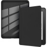 Coque de Protection Snap-on avec Veille/Réveil Auto pour Kindle 8e Génération 6" (Sortie 2016) - Fond Transparent Noir
