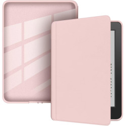 Coque de Protection Snap-on avec Veille/Réveil Auto pour Kindle 8e Génération 6" (Sortie 2016) - Fond Transparent Rose