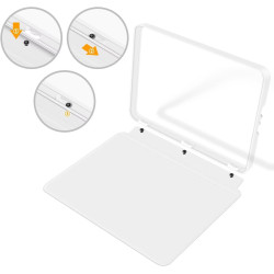 Coque de Protection Snap-on avec Veille/Réveil Auto pour Kindle 10e Génération 6" (Sortie 2019) - Fond Transparent Blanc