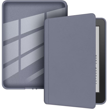 Coque de Protection Snap-on avec Veille/Réveil Auto pour Kindle 10e Génération 6" (Sortie 2019) - Fond Transparent Lavande