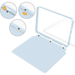 Coque de Protection Snap-on avec Veille/Réveil Auto pour Kindle 11e/12e Génération 6" (Sortie 2022/2024) - Fond Transparent Bleu