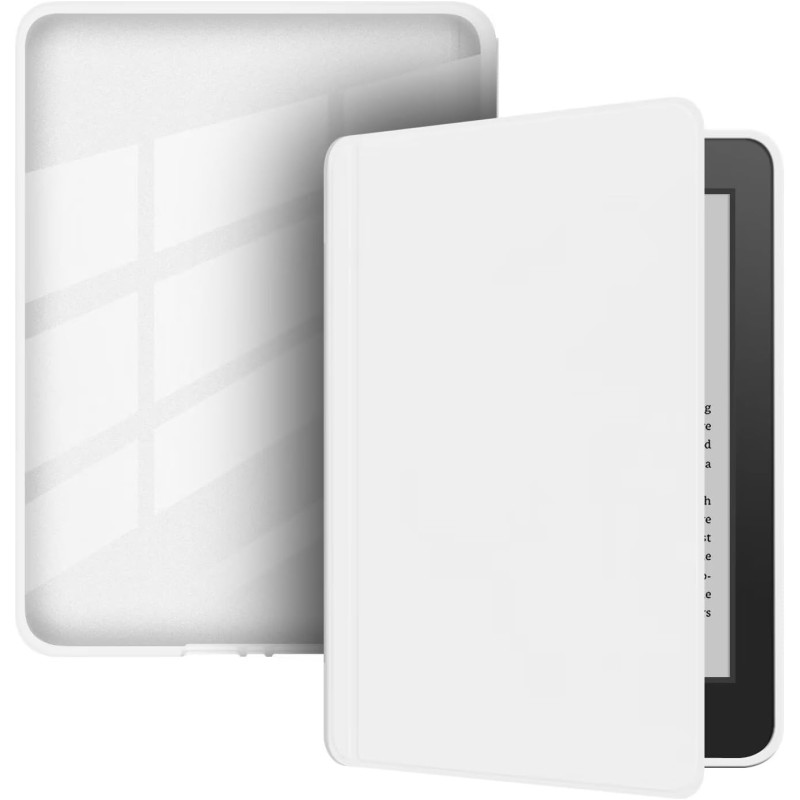 Coque de protection snap-on avec veille/réveil auto pour kindle paperblanc 11e génération 6" (sortie 2021) - fond transparent bl