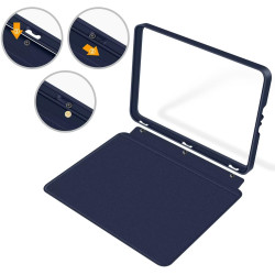 Coque de protection snap-on avec veille/réveil auto pour kindle paperblanc 11e génération 6" (sortie 2021) - fond transparent bl