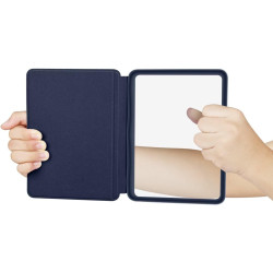 Coque de protection snap-on avec veille/réveil auto pour kindle paperblanc 12e génération 7" (sortie 2024) - fond transparent bl