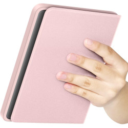 Coque de protection snap-on avec veille/réveil auto pour kindle paperblanc 12e génération 7" (sortie 2024) - fond transparent ro
