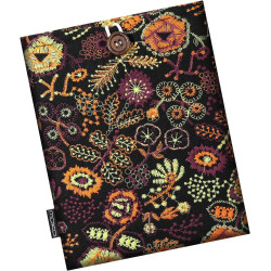 Moko housse rembourrée 6-7 pouces avec marguerites brodées pour kindle paperblanc 11./10. gen, 7" ereader colorsoft signature ed
