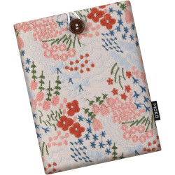 Moko 6-7" pagnière à manches rembourrées de marguerite brodées pour kindle colorsoft,kindle paperblanc 12th gen 2024, kindle 202