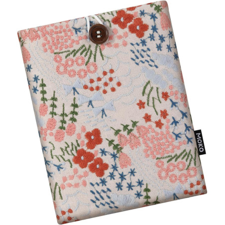 Moko 6-7" pagnière à manches rembourrées de marguerite brodées pour kindle colorsoft,kindle paperblanc 12th gen 2024, kindle 202