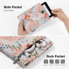 Moko 6-7" pagnière à manches rembourrées de marguerite brodées pour kindle colorsoft,kindle paperblanc 12th gen 2024, kindle 202