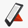 Kwmobile étui compatible avec kobo clara bw/colour coque - étui à rabat magnétique tablette ereader similicuir - orange
