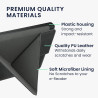 kwmobile Étui Compatible avec Kobo Clara BW/Colour Coque - Étui à Rabat magnétique Tablette eReader Similicuir - Anthracite