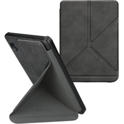 kwmobile Étui Compatible avec Kobo Clara BW/Colour Coque - Étui à Rabat magnétique Tablette eReader Similicuir - Anthracite