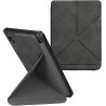 kwmobile Étui Compatible avec Kobo Clara BW/Colour Coque - Étui à Rabat magnétique Tablette eReader Similicuir - Anthracite