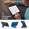 kwmobile Étui Compatible avec Kobo Clara BW/Colour Coque - Étui à Rabat magnétique Tablette eReader Similicuir - Bleu
