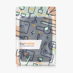 kwmobile Étui Compatible avec Kobo Clara BW/Colour Coque - Étui à Rabat magnétique Tablette eReader Similicuir - Bleu foncé