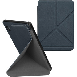 kwmobile Étui Compatible avec Kobo Clara BW/Colour Coque - Étui à Rabat magnétique Tablette eReader Similicuir - Bleu foncé