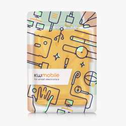 kwmobile Étui Compatible avec Kobo Clara BW/Colour Coque - Étui à Rabat magnétique Tablette eReader Similicuir - Jaune radieux