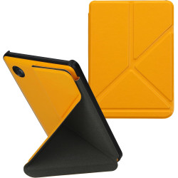 kwmobile Étui Compatible avec Kobo Clara BW/Colour Coque - Étui à Rabat magnétique Tablette eReader Similicuir - Jaune radieux