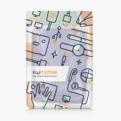 kwmobile Étui Compatible avec Kobo Clara BW/Colour Coque - Étui à Rabat magnétique Tablette eReader Similicuir - Lavande
