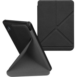 kwmobile Étui Compatible avec Kobo Clara BW/Colour Coque - Étui à Rabat magnétique Tablette eReader Similicuir - Noir